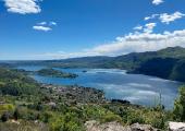 Il lago d'Orta e l'isola di San Giulio dal Monte Barro
