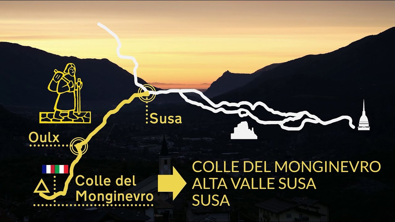 Video: Via Francigena Val Susa: dal Monginevro a Susa