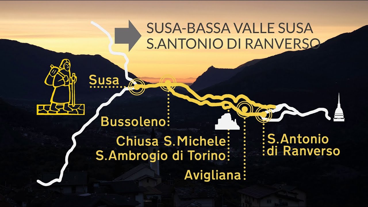 Video: Via Francigena Val Susa: da Susa alla Precettoria di Sant'Antonio di Ranverso